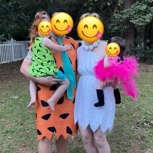 Family Flintstones costumes